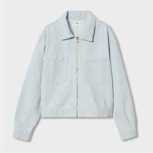 NWT Mango Zip Jean Jacket